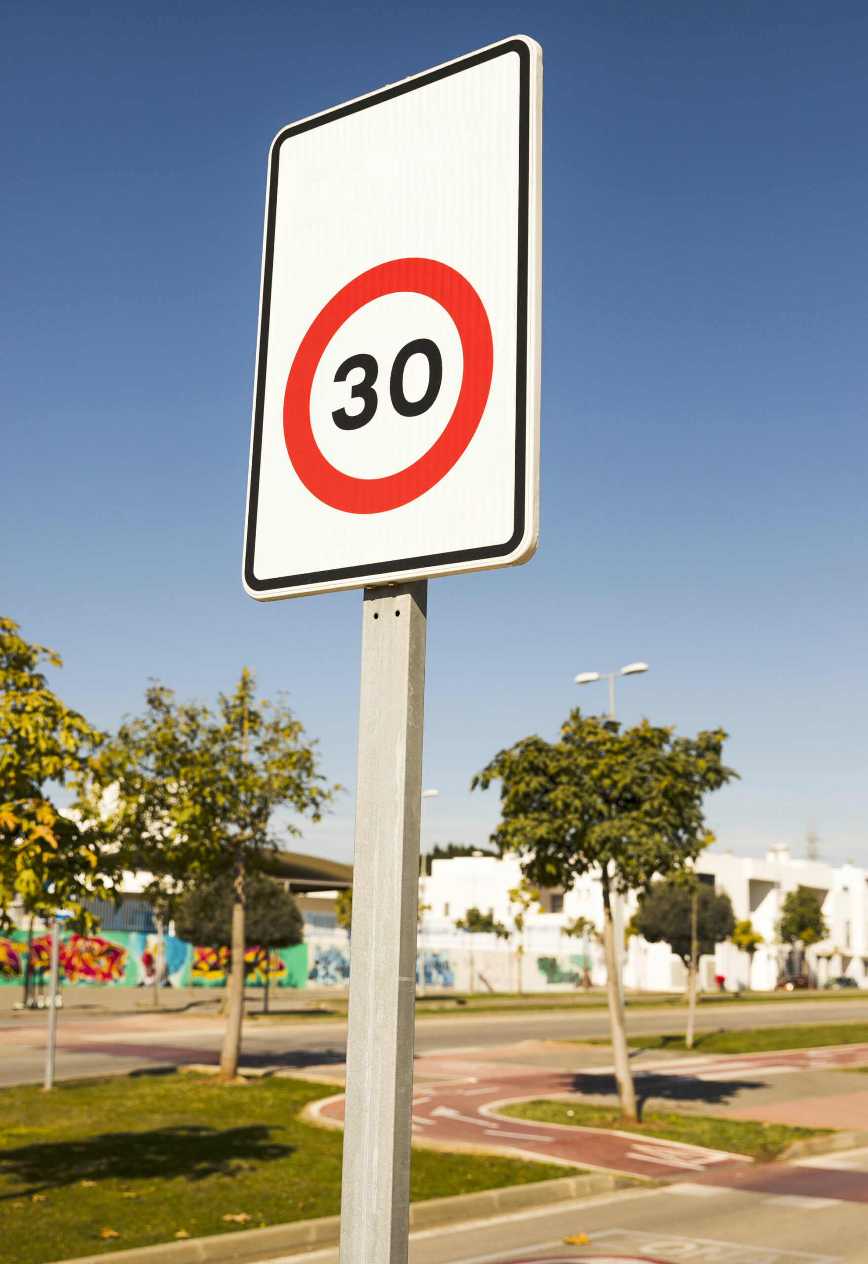 panneau 30 km/h limitation